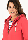 Sweatjacke aura paramour, tender red, Strickpullover & Cardigans, Rot
