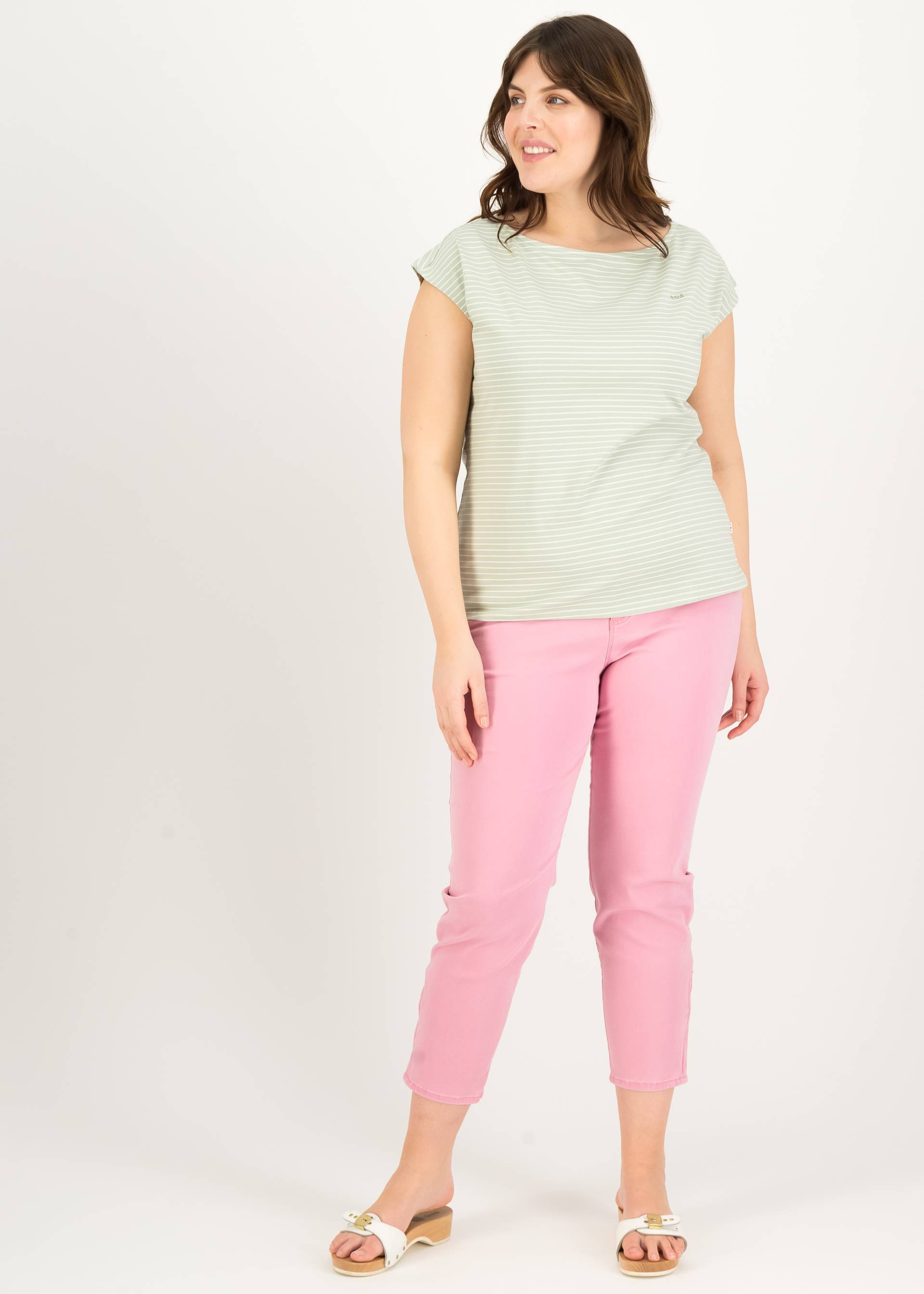 Top Boxy Babe, abbey stripes, Shirts, Gr&uuml;n