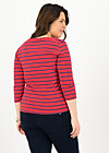 logo stripe 3/4 sleeve shirt, stripe of love, Shirts, Rot