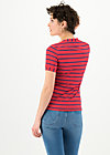 logo stripe t-shirt, stripe of love, Tops, Red