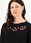 Knitted Jumper Stick am Stück, very cherry, Knitted Jumpers & Cardigans, Black