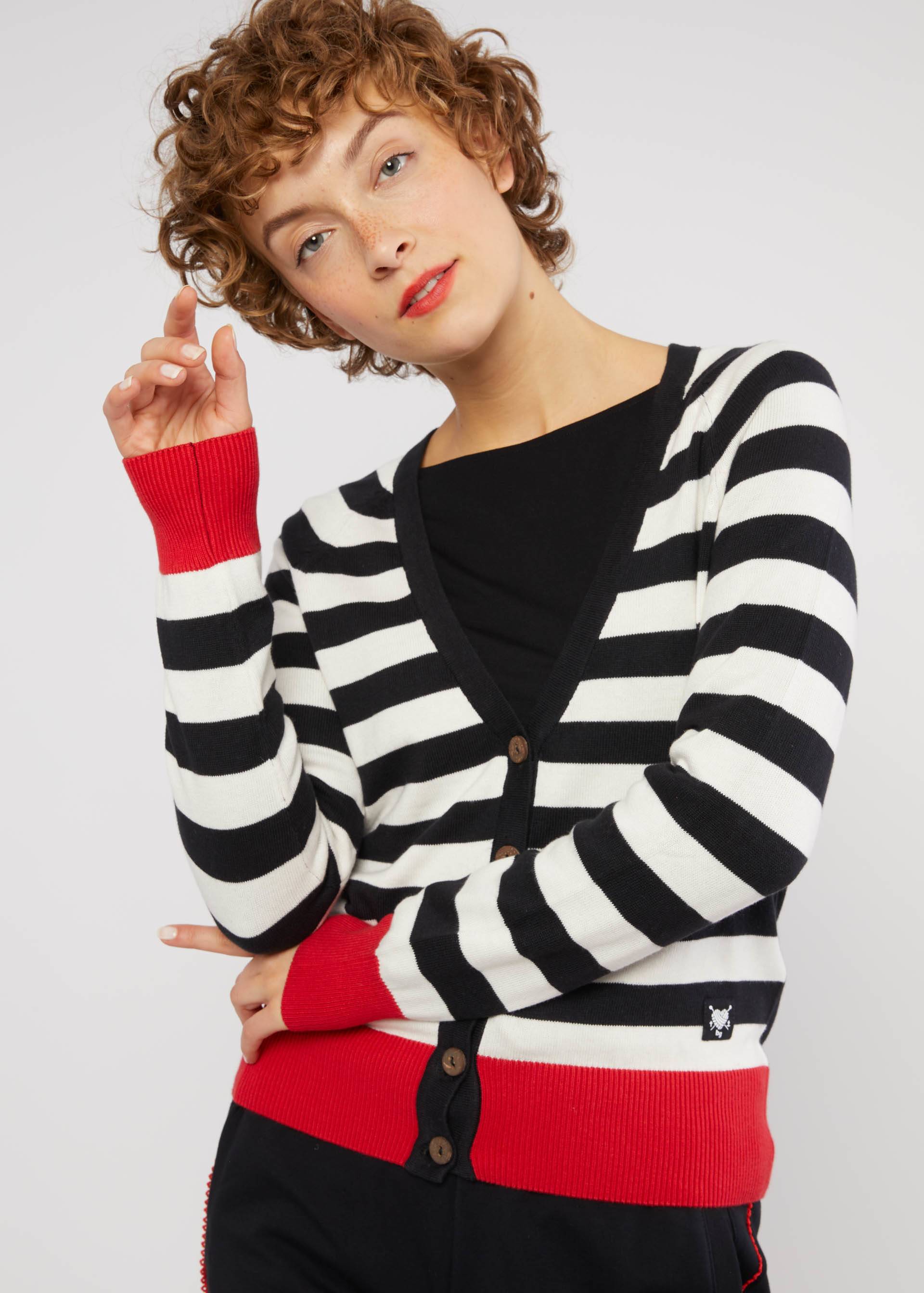 Cardigan Bright Side of Life, my rockabilly stripes, Cardigans, Black