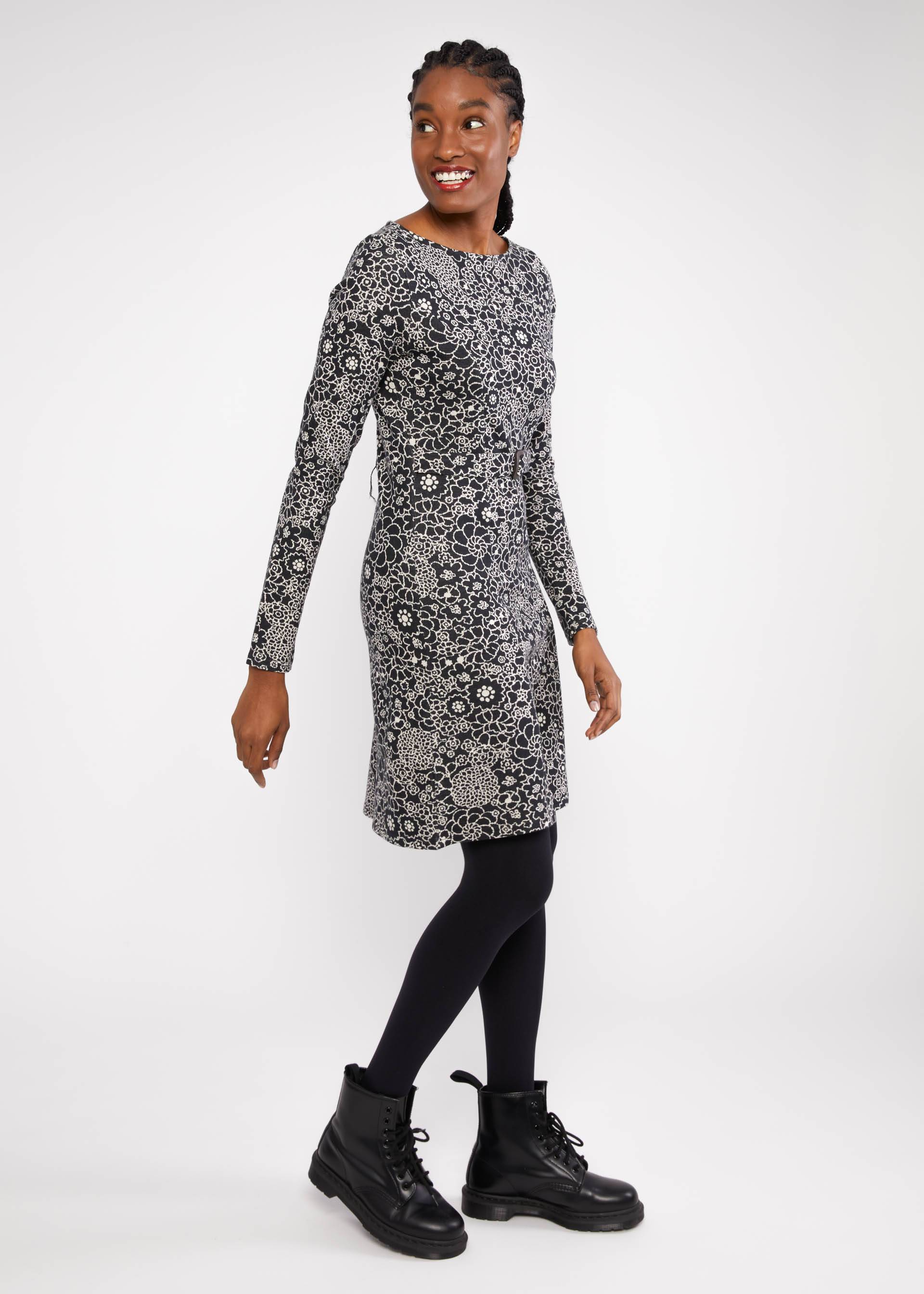 Autumn Dress California Calling, flower field, Dresses, Black