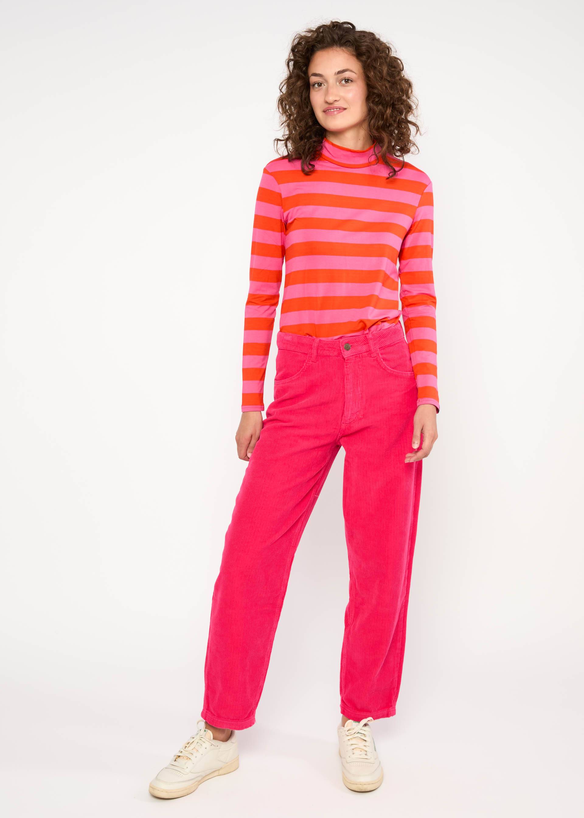 Cordhose High Waist Olotte, pinkish corduroy, Hosen, Rosa