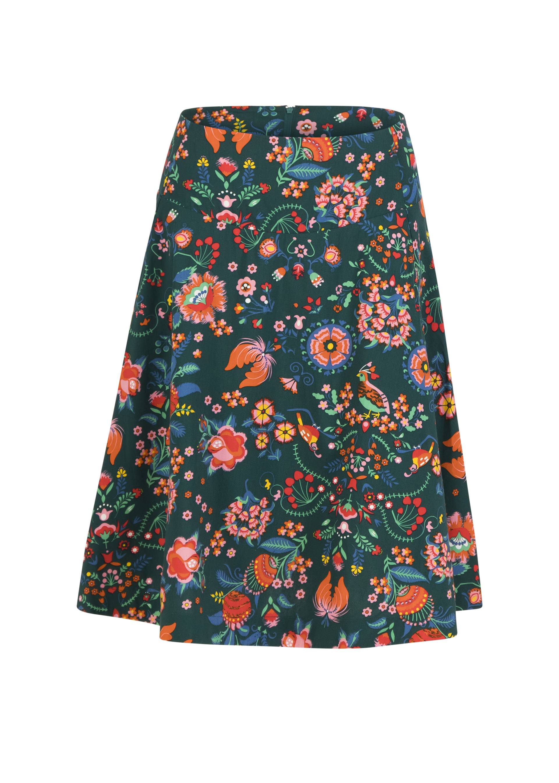 Circle Skirt Romance Rules the World, romantic mountain garden, Skirts, Green