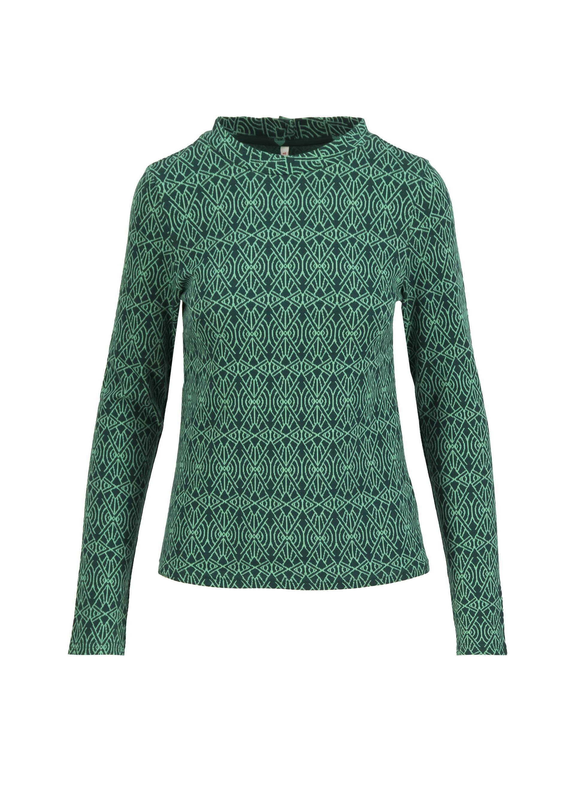 Knitted Top Safe and Warm Turtle, setting sun, Tops, Green