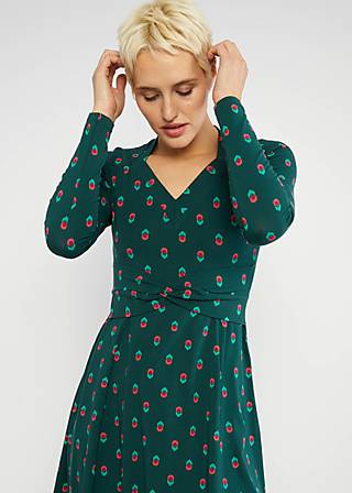 Jersey Dress Shake Rattle and Roll, mountain flower, Dresses, Green