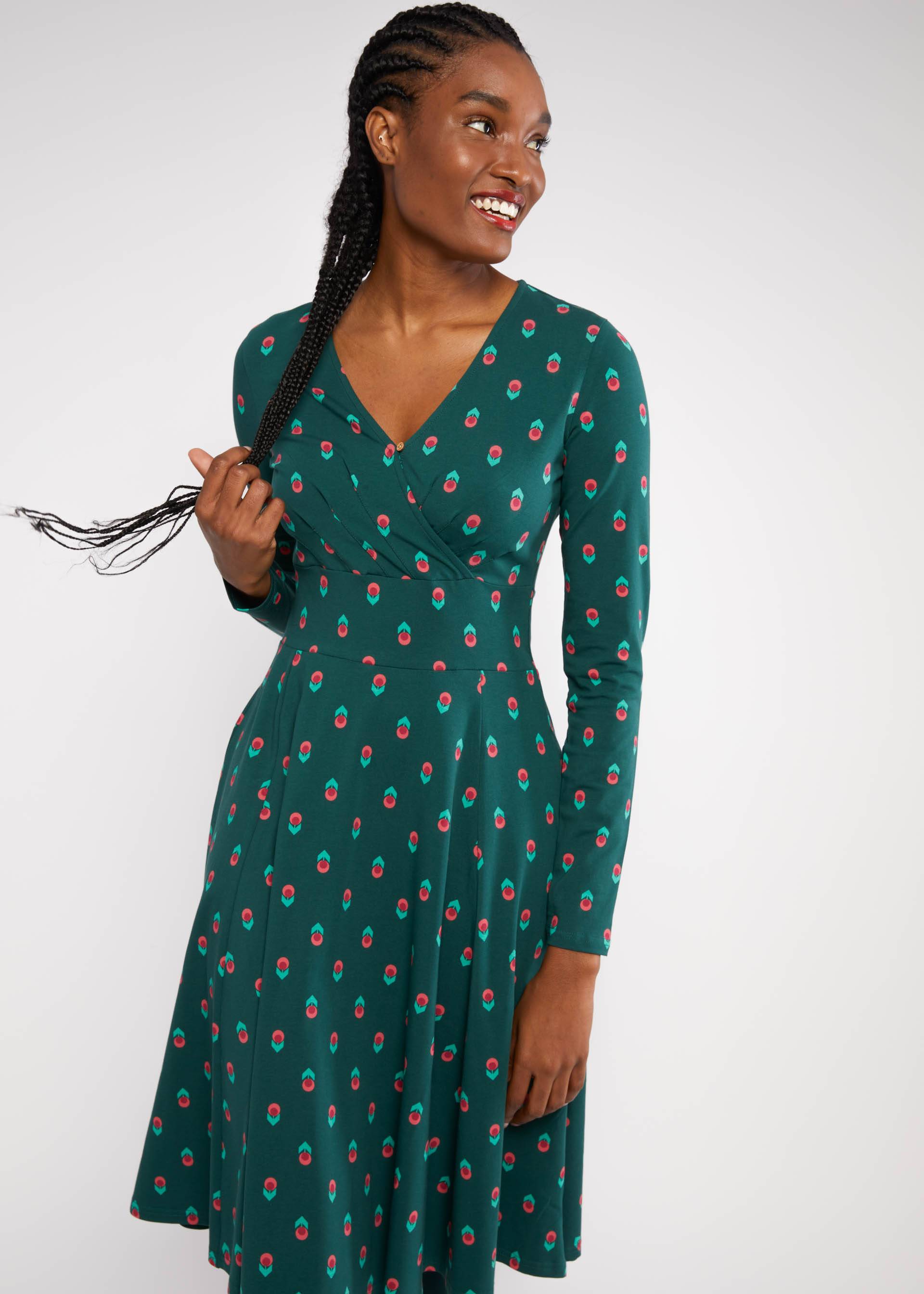 Jerseykleid Shalala Tralala, mountain flower, Kleider, Grün