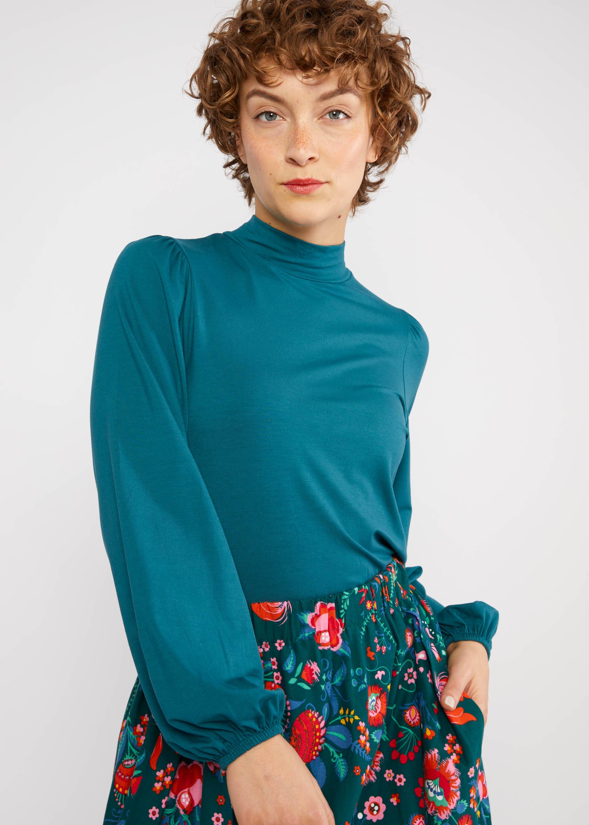 Midi Skirt Swing Around the Clock, romantic mountain garden, Skirts, Green