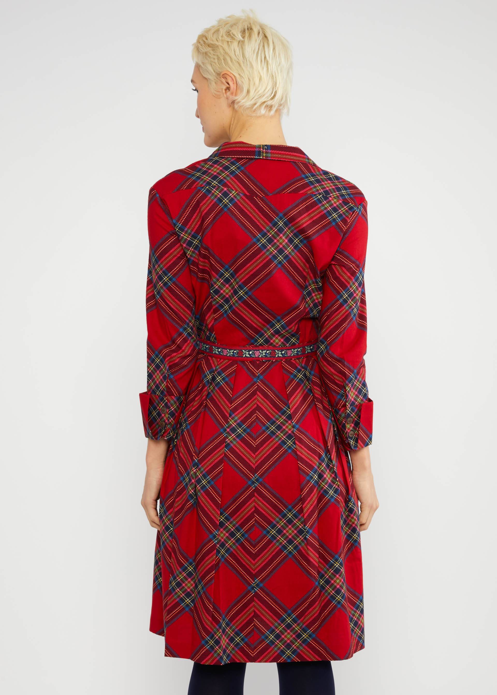 Blusenkleid Zauberknopf und Kragen, rainbow steward, Kleider, Rot