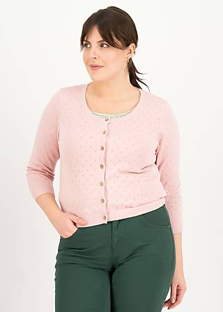 Cardigan Welcome to the Crew, soft bloom dots, Strickpullover & Cardigans, Rosa