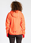 cosy rainstorm survival, sunset check, Jackets & Coats, Red