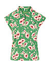 T-Shirt blusover, floral florida, Tops, Green