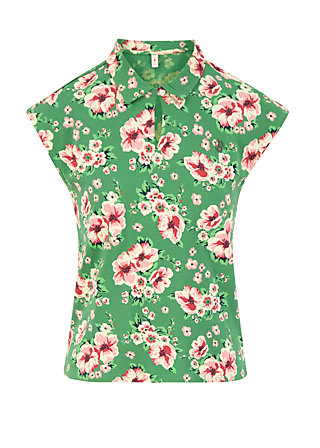 T-Shirt blusover, floral florida, Shirts, Grün