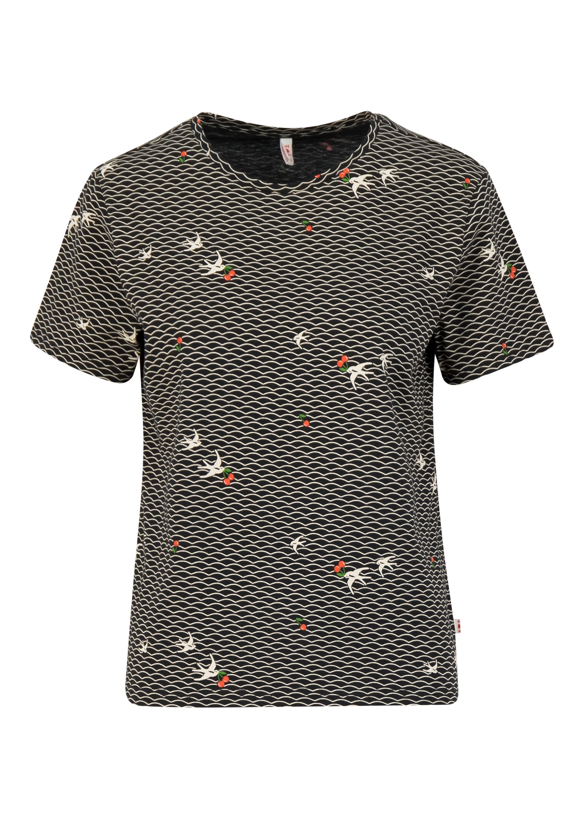 T-Shirt diamond heart, zwaluw zee, Tops, Black