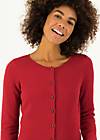 Cardigan save the brave, red classic, Strickpullover & Cardigans, Rot