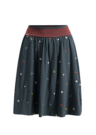Summer Skirt gipfelstürmerin, black meadow, Skirts, Black