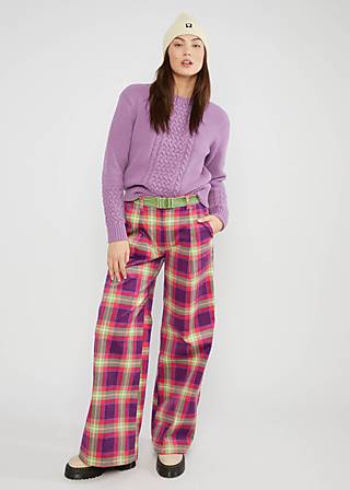 Cordhose Deedericksbockers, check on me, Hosen, Lila