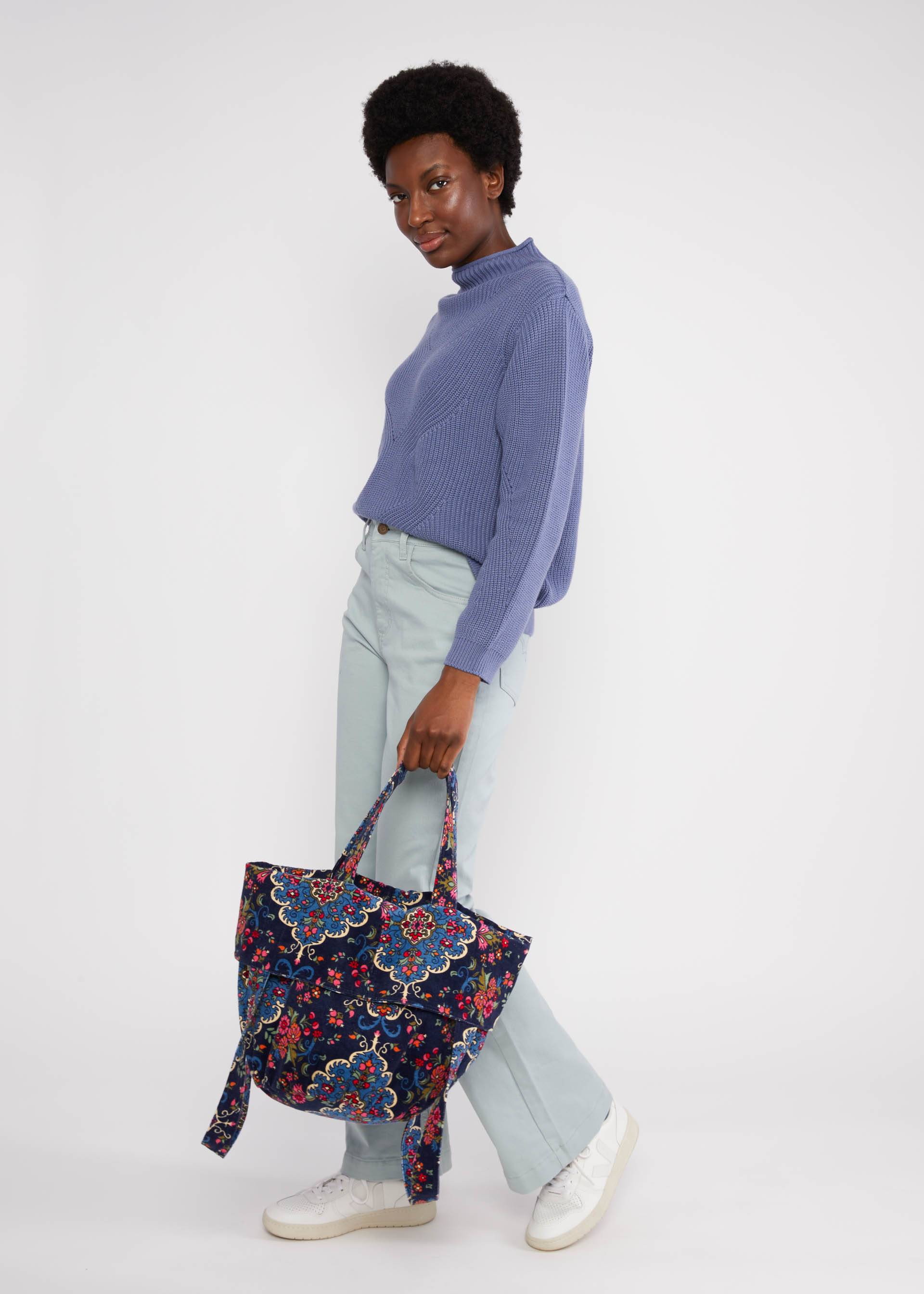 Handtasche Heather Glen Foldable Bag, carpet of history, Accessoires, Blau