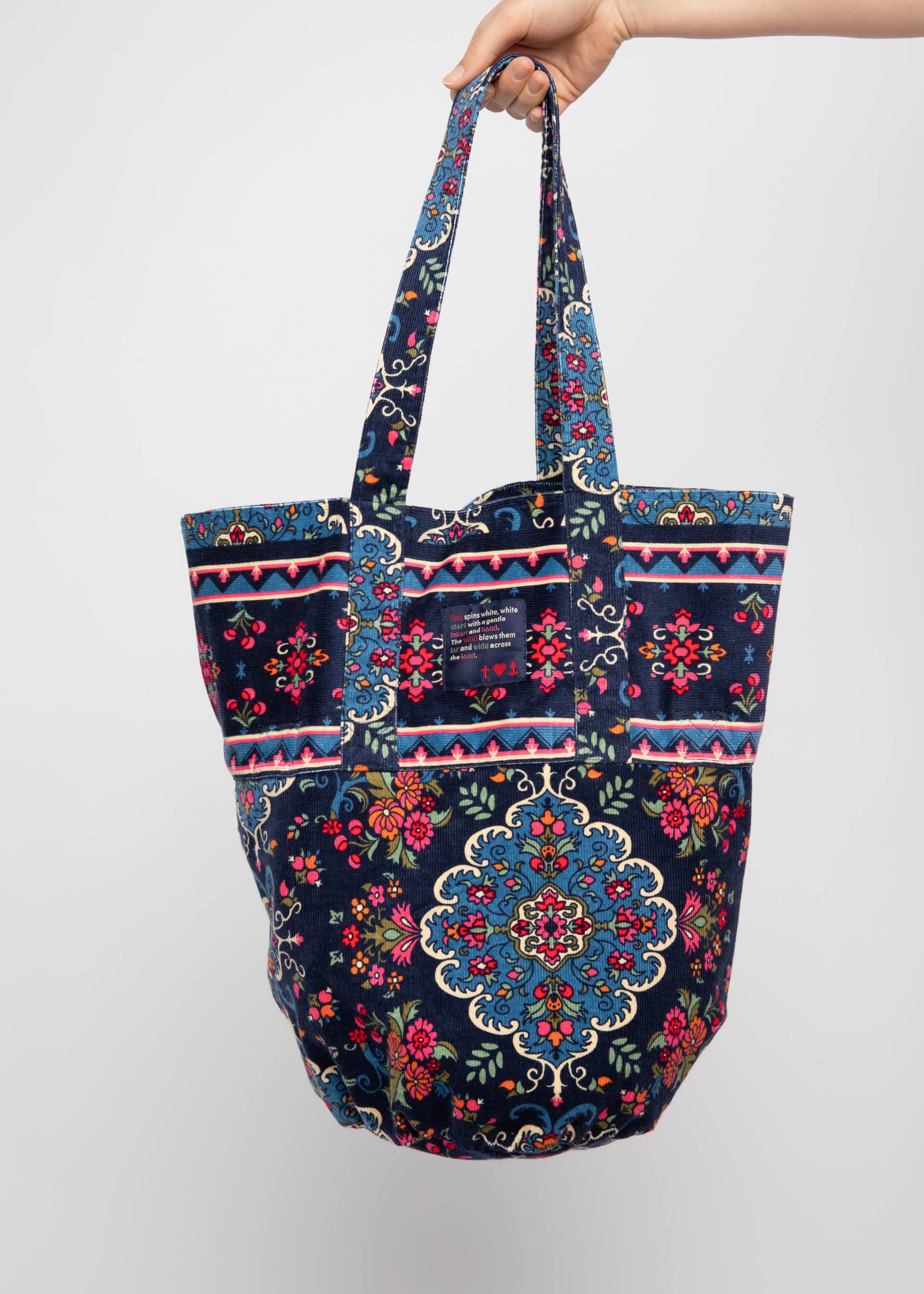 Handtasche Heather Glen Foldable Bag, carpet of history, Accessoires, Blau