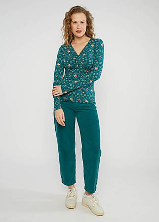 Longsleeve Hot Knot Lacy, birds of fair isle, Shirts, Gr&uuml;n