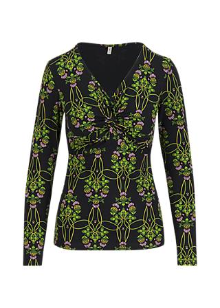 Longsleeve Hot Knot Lacy, thistle hood, Shirts, Schwarz