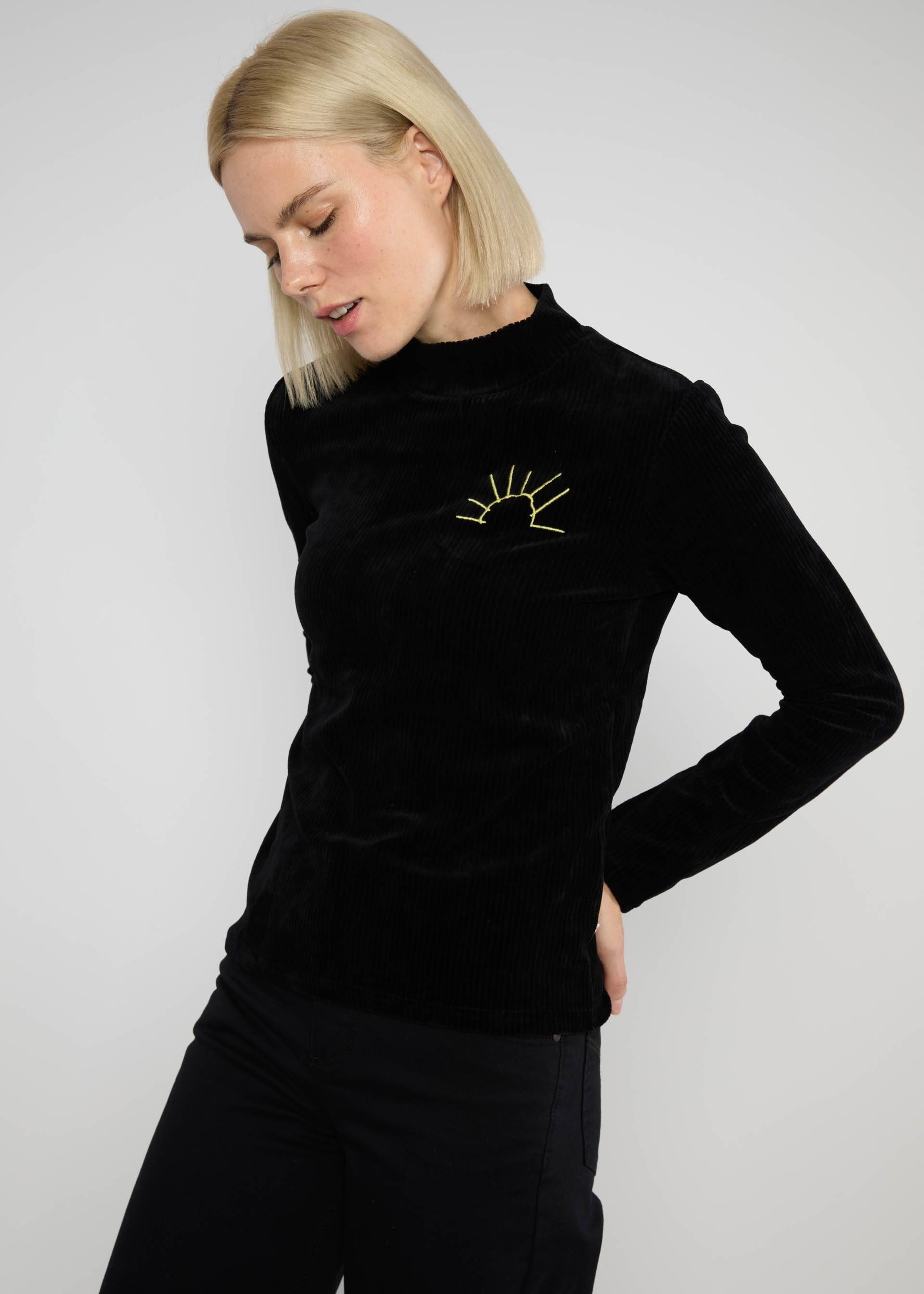 Longsleeve Jolly Turtle, schöne gefühle, schönes herz, Tops, Black