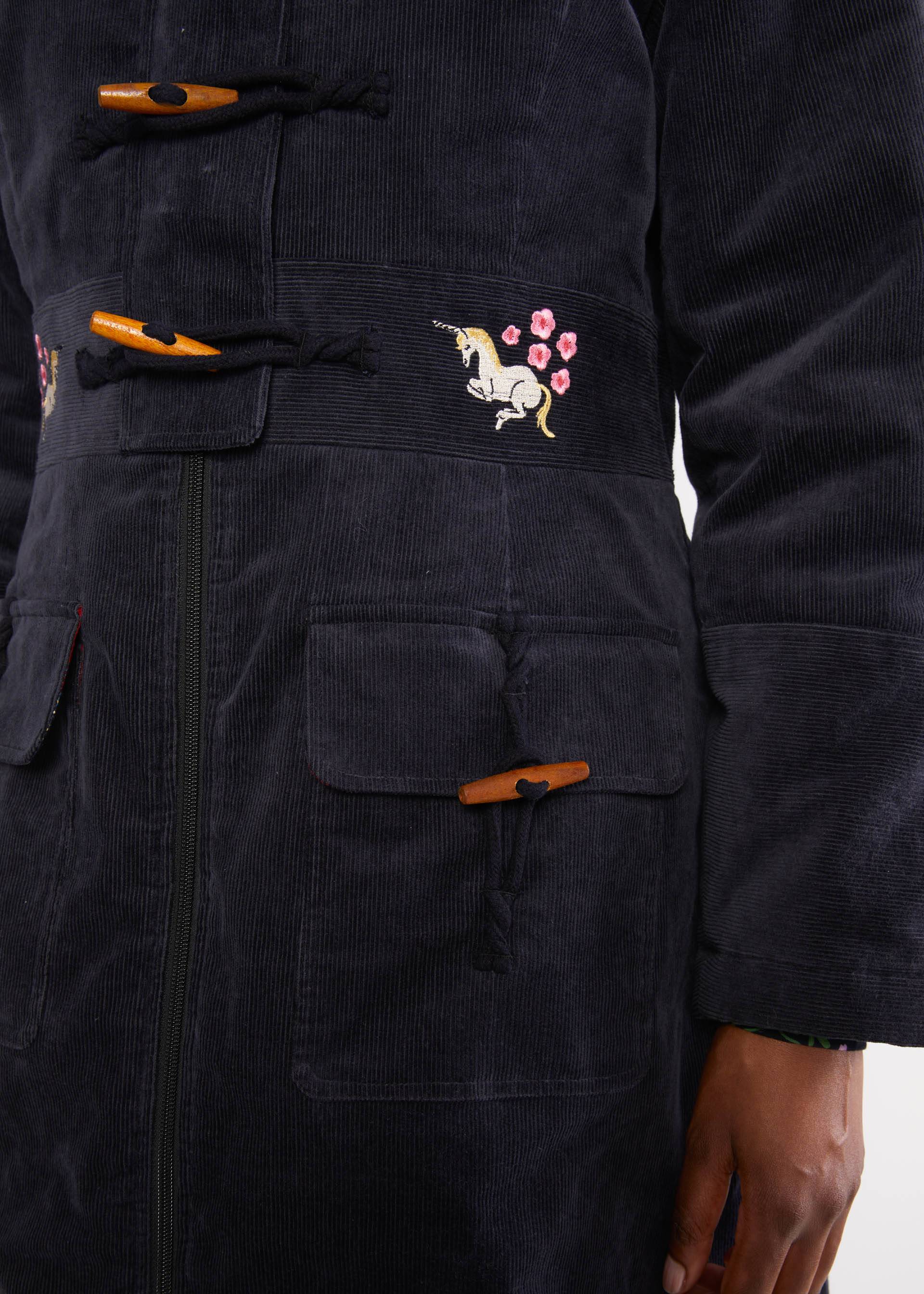 Wintermantel Sherwoods Fairest, night in the forest, Jacken & M&auml;ntel, Schwarz