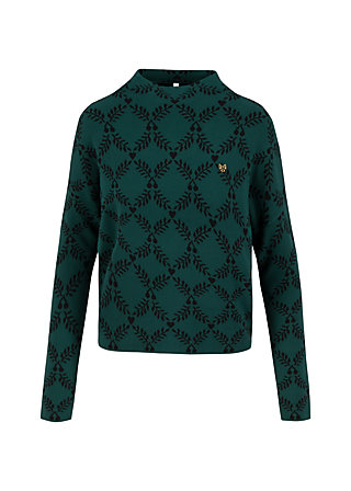 Knitted Jumper long turtle, teal laurel, Knitted Jumpers & Cardigans, Green