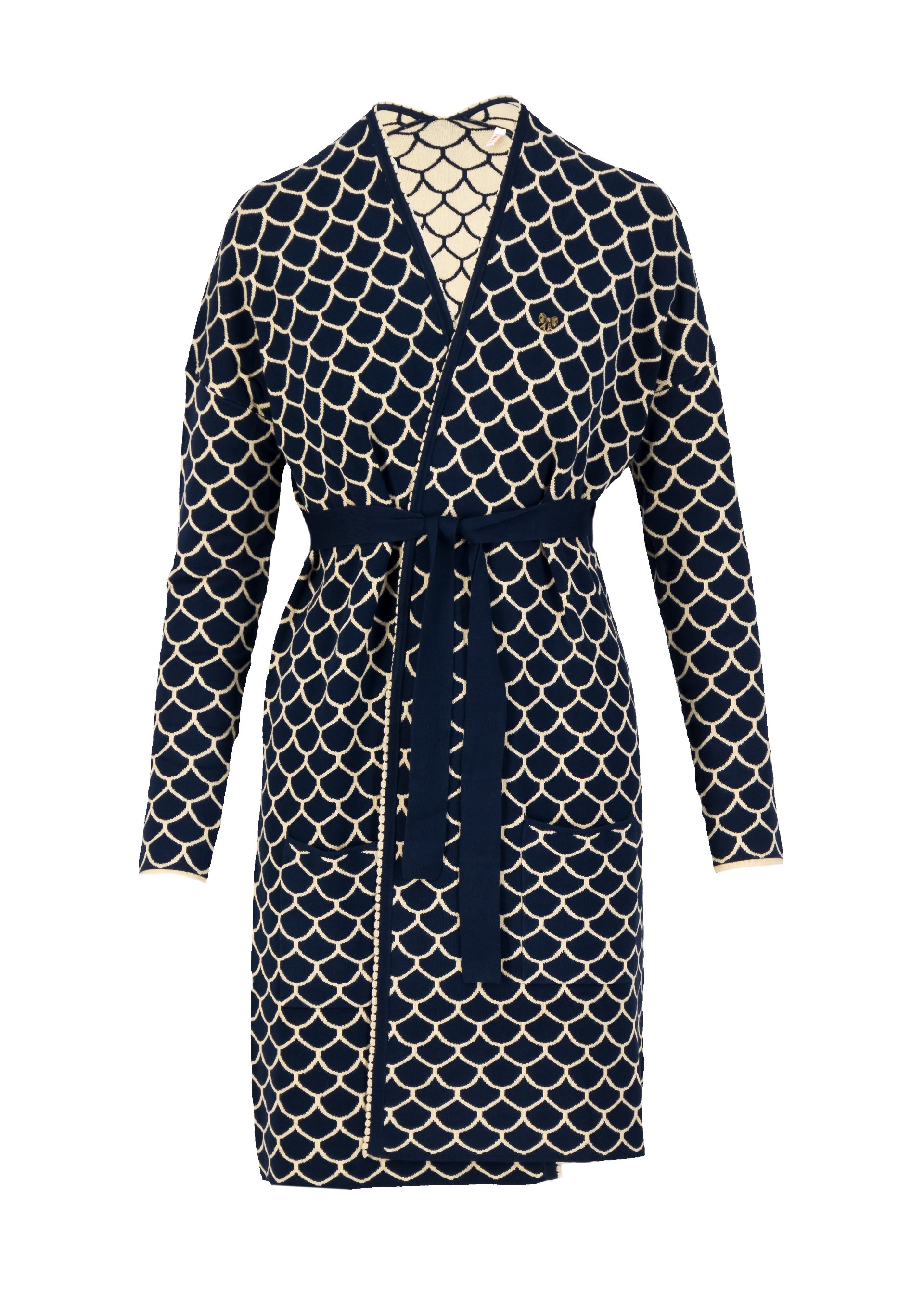 Long Cardigan rendezvous with myself, storm shell, Knitted Jumpers & Cardigans, Blue