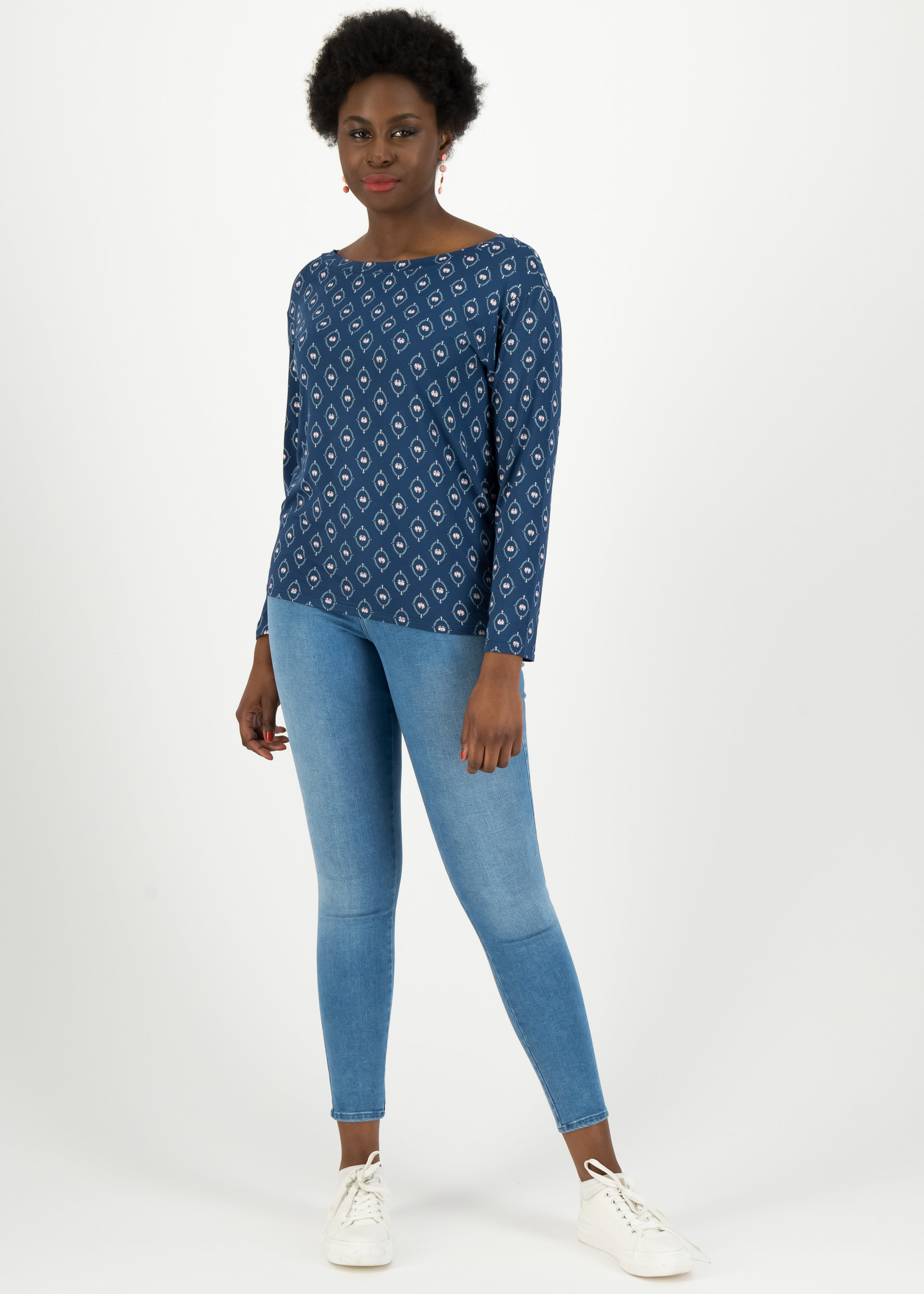 Longsleeve easy sailorette, lotus sutra, Shirts, Blau