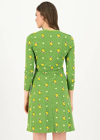 Jersey Dress honest bee, yellow wellys, Dresses, Green