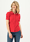 Shirt logo blouse, strong red, Tops, Red