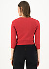 logo cardigan roundneck short, red anchor ahoi, Knitted Jumpers & Cardigans, Red