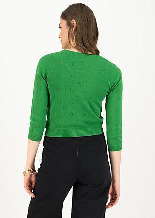 logo cardigan roundneck short, green anchor ahoi, Cardigans, Green