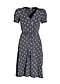 Jersey Dress glazy glade, early blooming, Dresses, Black