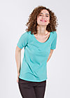 logo roundneck t-shirt, flying to the sky, Shirts, Turquoise