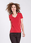 logo shortsleeve v-shirt, kisses with love, Shirts, Red