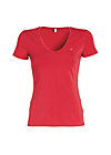 logo shortsleeve v-shirt, kisses with love, Shirts, Red