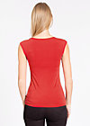 logo sleeveless top, kisses with love, Shirts, Red