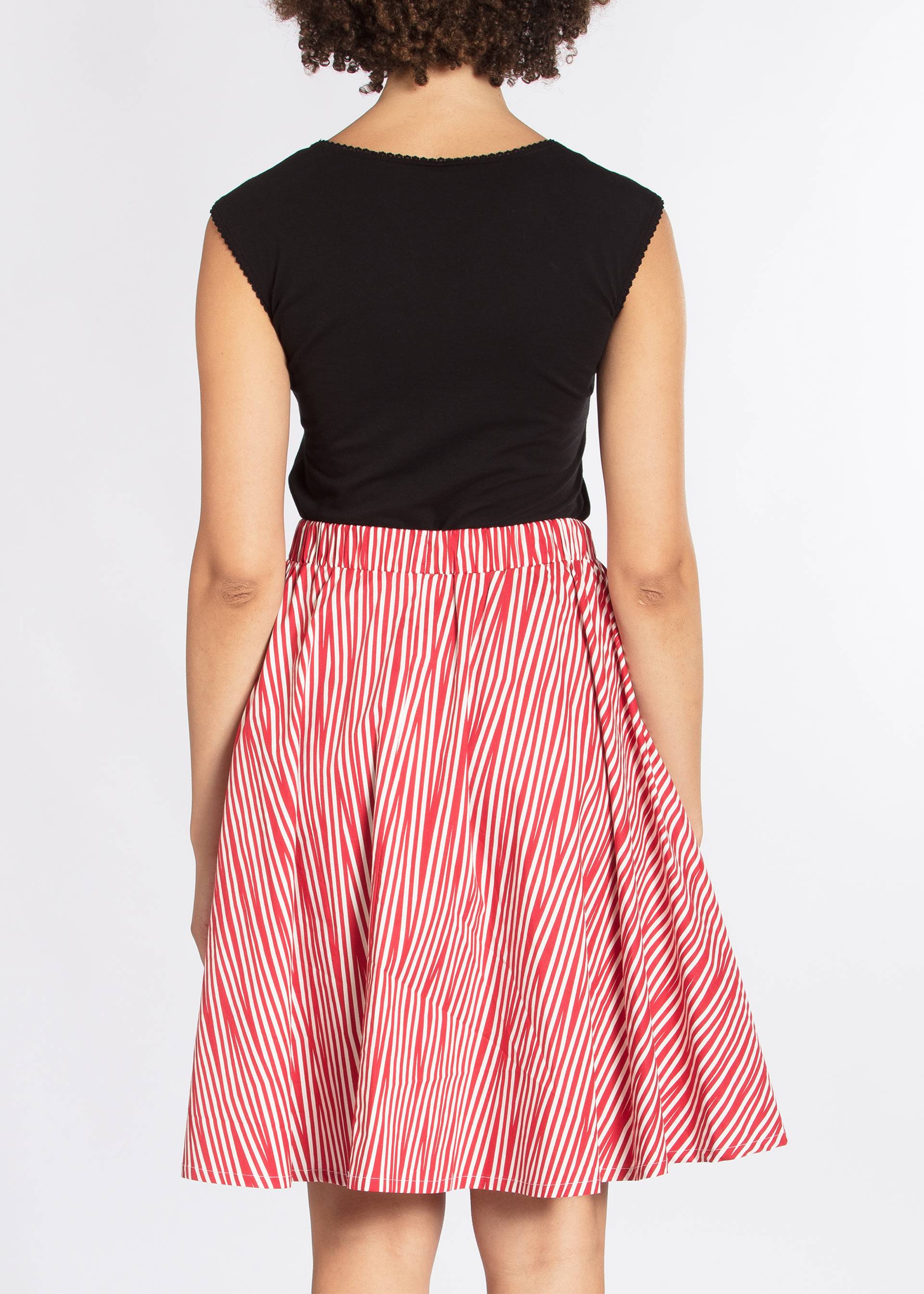 Faltenrock big girls don´t cry, trot the fox stripes, Röcke, Rot