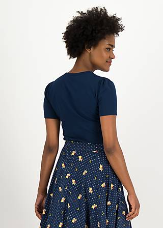 T-Shirt Criss Cross Cœur, bleu de la mer, Tops, Blue