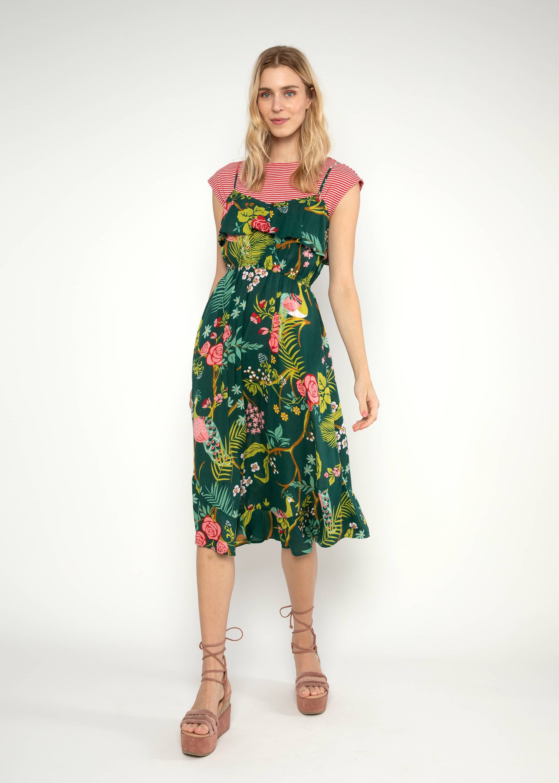 Freizeitkleid Dream Baby Dream, peacock garden, Kleider, Gr&uuml;n