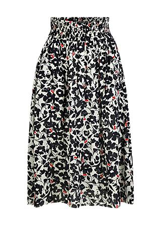 Midirock Ease of Peace, modern flowerbomb, Röcke, Weiß