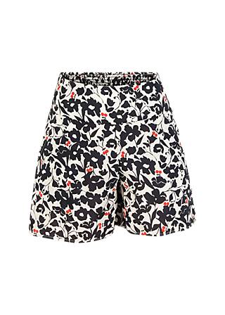 Shorts Easy Lotti, modern flowerbomb, Hosen, Weiß