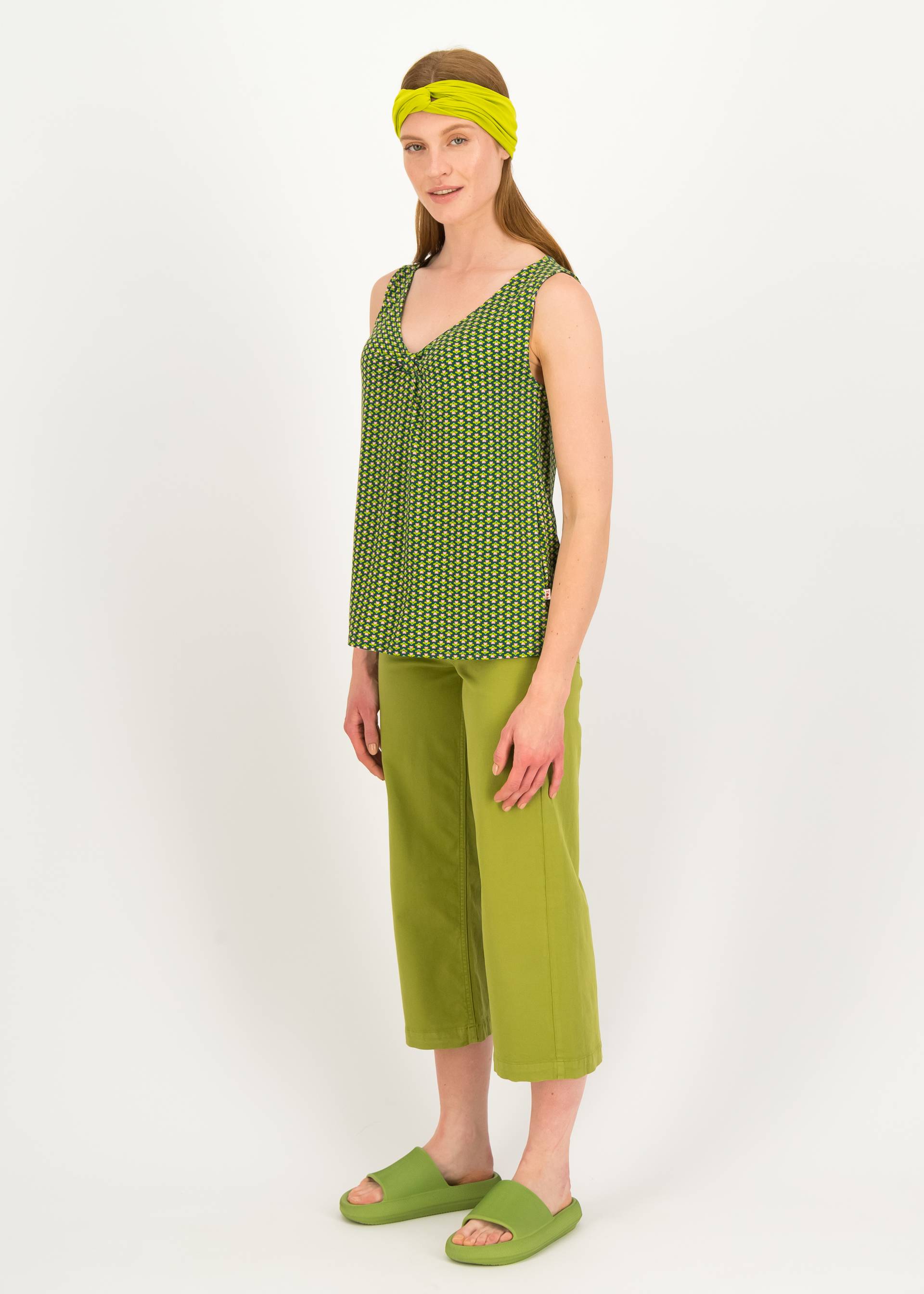 Sleeveless Top Graceful Belle, ma petite fleur, Tops, Green