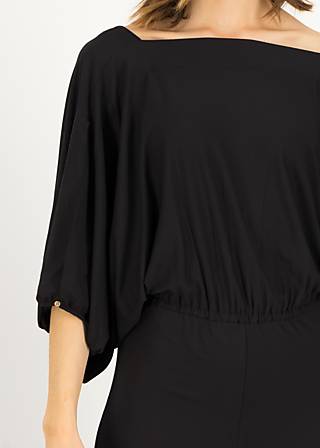 Jumpsuit Leagrande Liberté, perroquet noir, Hosen, Schwarz