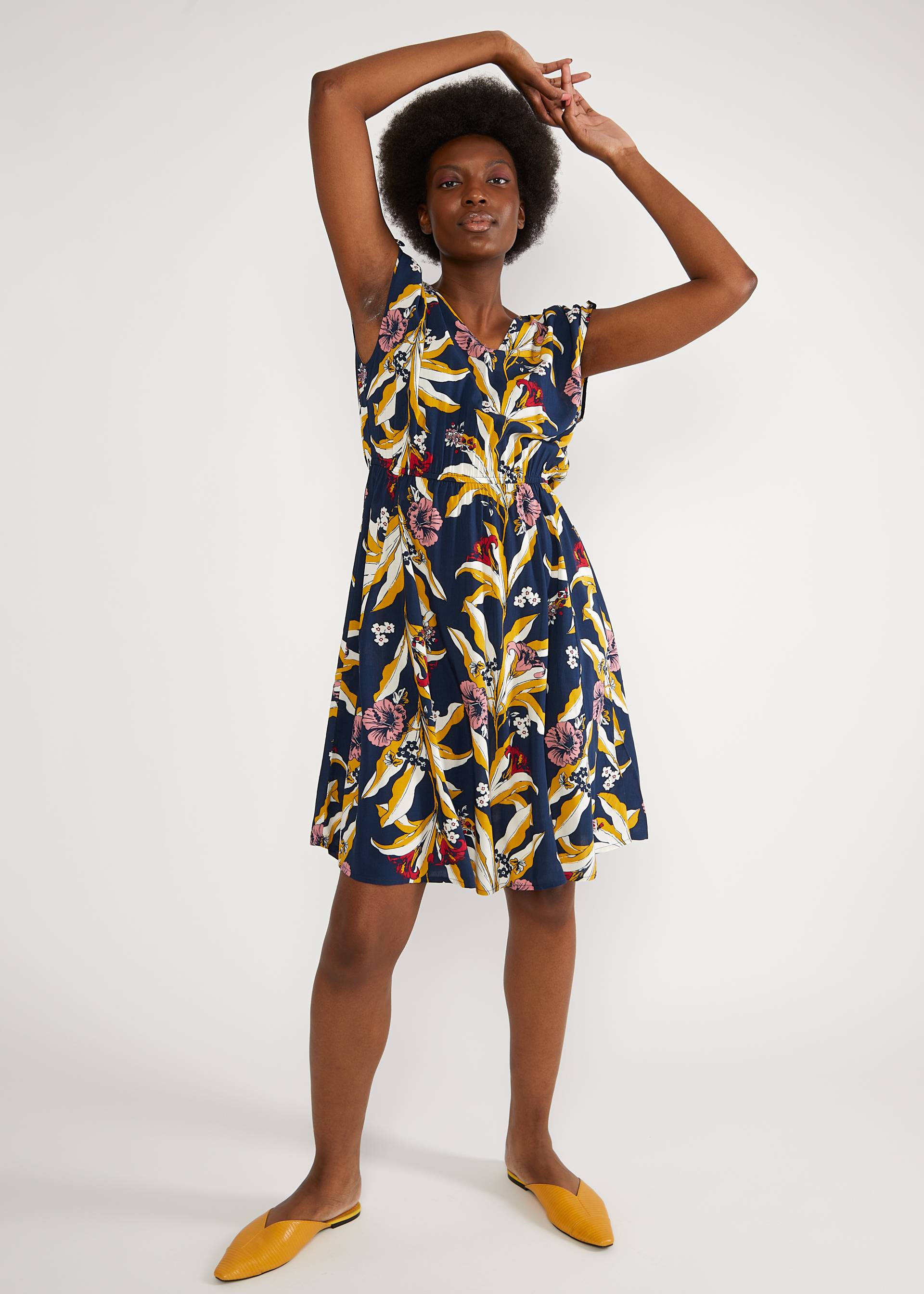 Summer Dress Sunkissed Goddess, fleurs d'hibiscus, Dresses, Blue