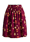 Knee-length Skirt au revoir paris, wishes come true, Skirts, Red