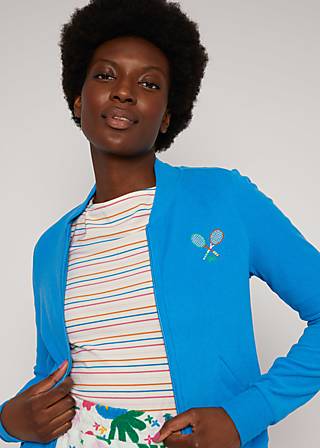 Blouson Crossed Rackets, cheerful modern blue, Sweatshirts & Hoodies, Blau